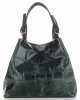 Bőr táska shopper bag Vittoria Gotti palackzöld V692754
